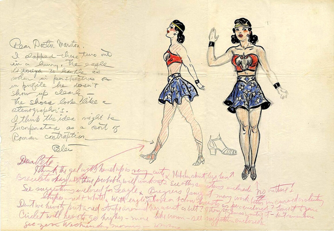 Wonder Woman, first sketch