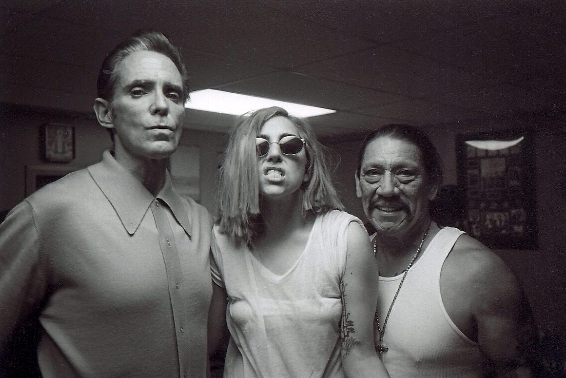 Lady Gaga and Danny Trejo (Machete) with Mark Mahoney at SSC, courtesy of the artist