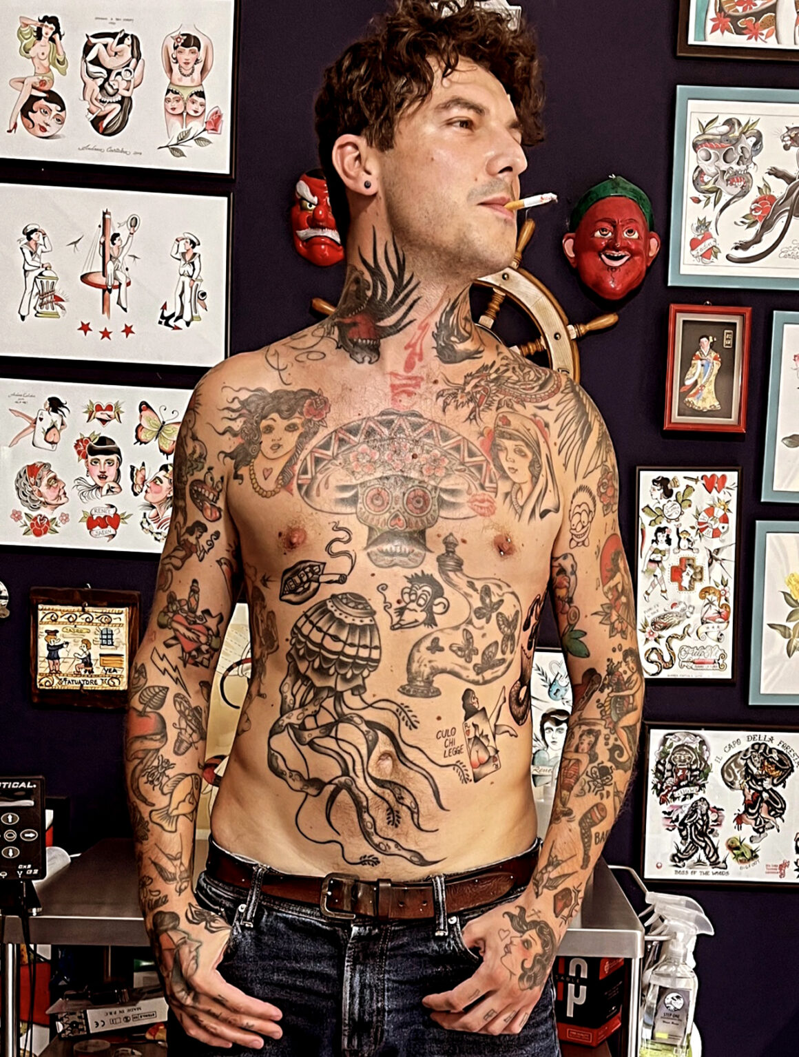 Andrea Cartabia, tattoo artist, @andreacartabia