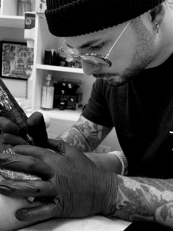 Luca Corda, tattoo artist, @cordatattoo