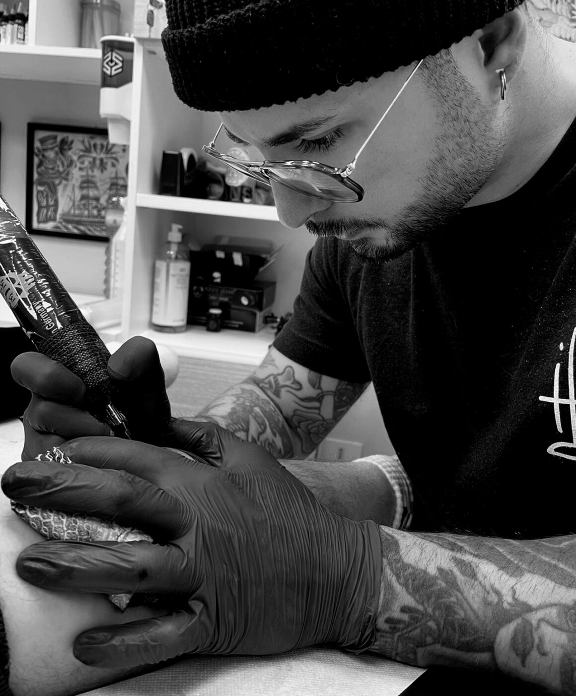 Luca Corda, tattoo artist, @cordatattoo