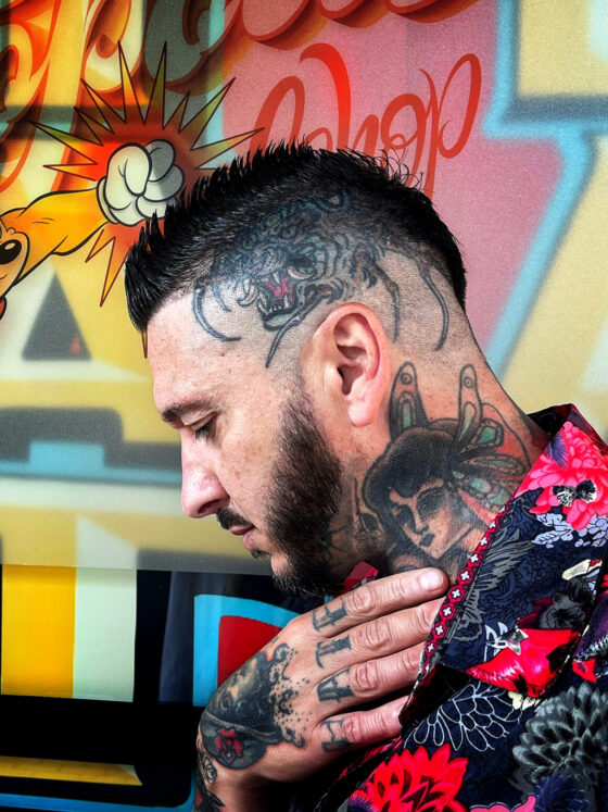 Gianluca Artico, tattoo artist, @metropolis_shop_roma