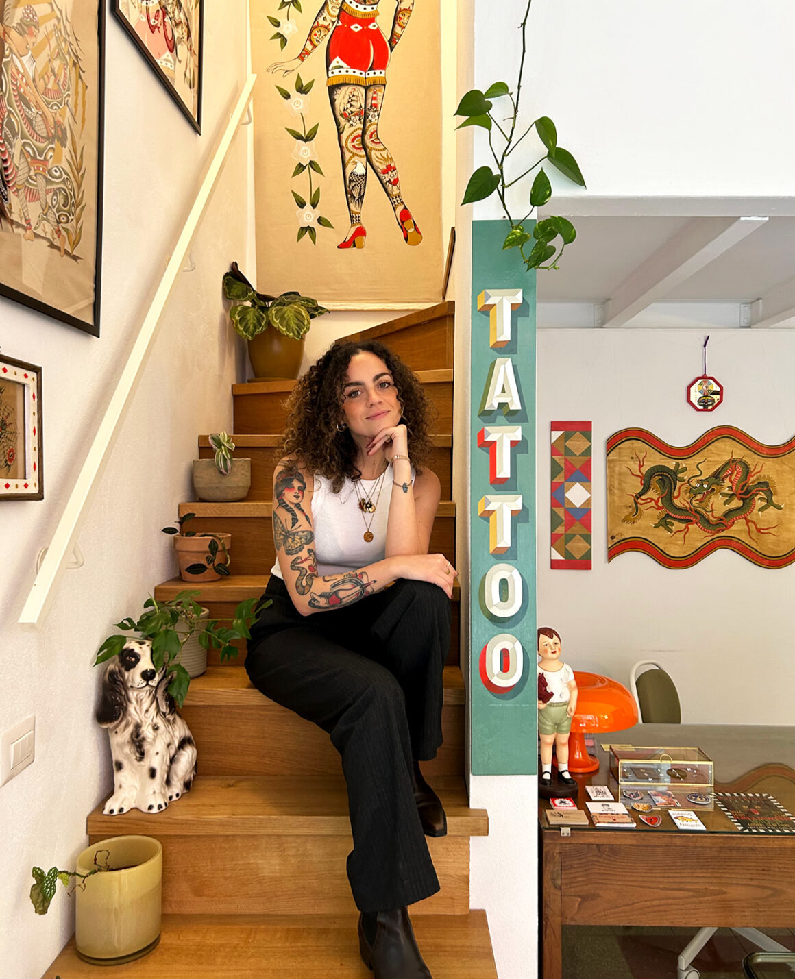 Tattoo artist Giulia Mercuri, @giuliamercuritattooer