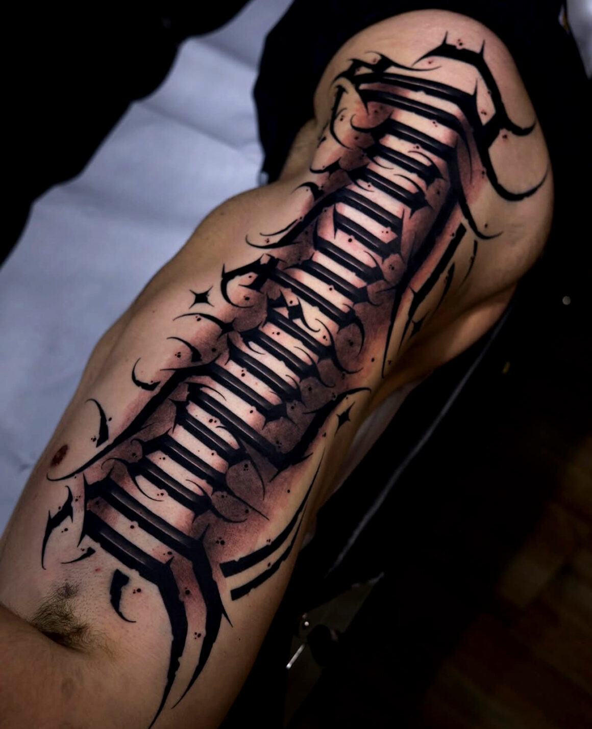 Tattoo by Sywel, @sywel_letters